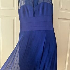 BCBG Elegant & Sexy Royal Blue Sleeveless Dress